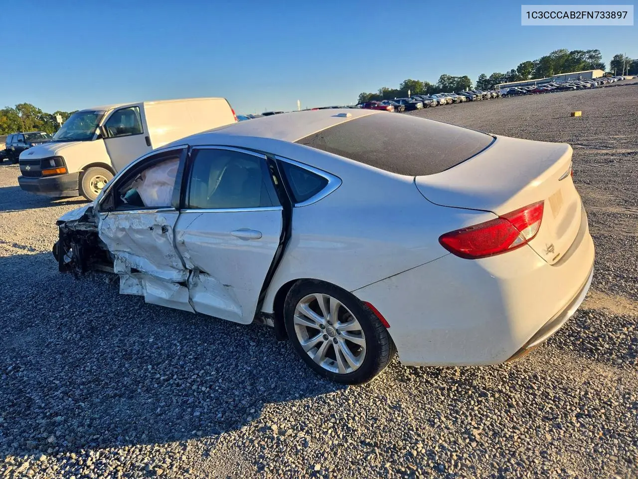 2015 CHRYSLER 200 VIN 1C3CCCAB2FN733897 — фото 2