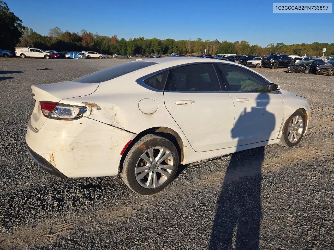 2015 CHRYSLER 200 VIN 1C3CCCAB2FN733897 — фото 3