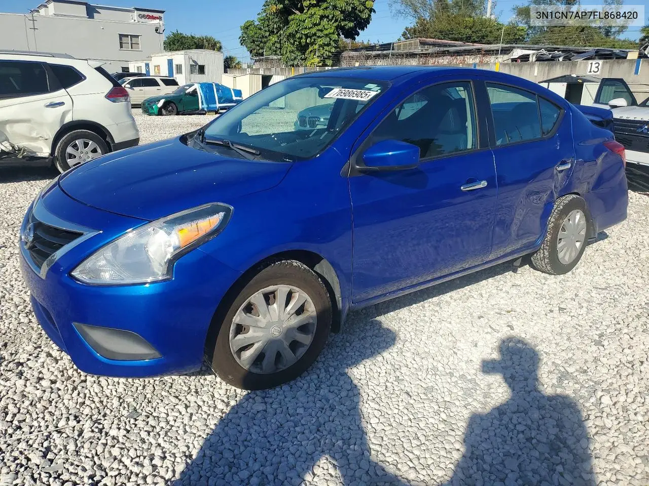 NISSAN VERSA 2015, VIN 3N1CN7AP7FL868420