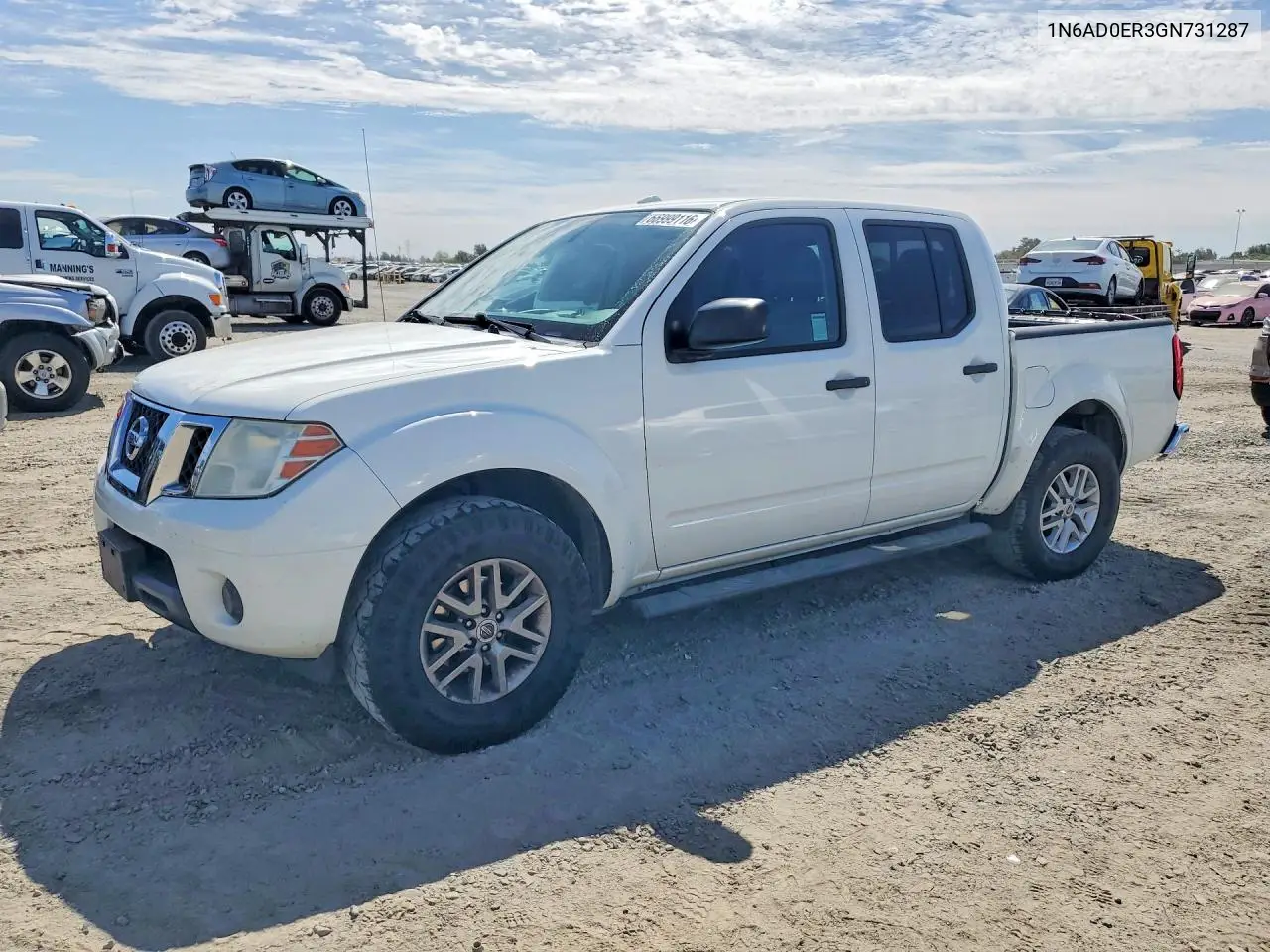 NISSAN NAVARA (FRONTIER) 2016, VIN 1N6AD0ER3GN731287