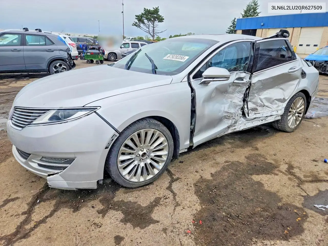 LINCOLN MKZ 2016, VIN 3LN6L2LU2GR627509
