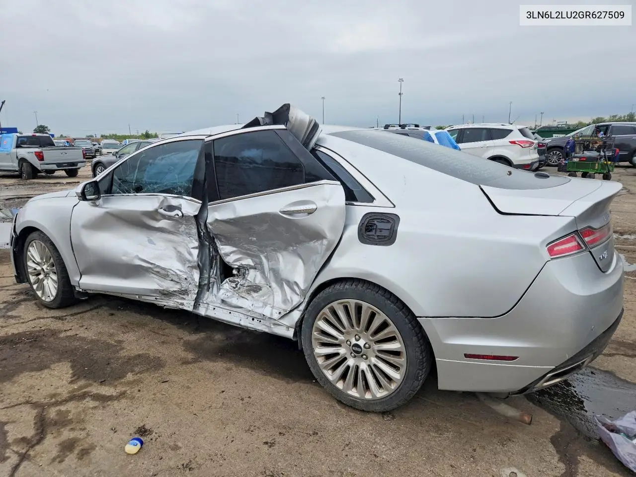 2016 LINCOLN MKZ VIN 3LN6L2LU2GR627509 — фото 2