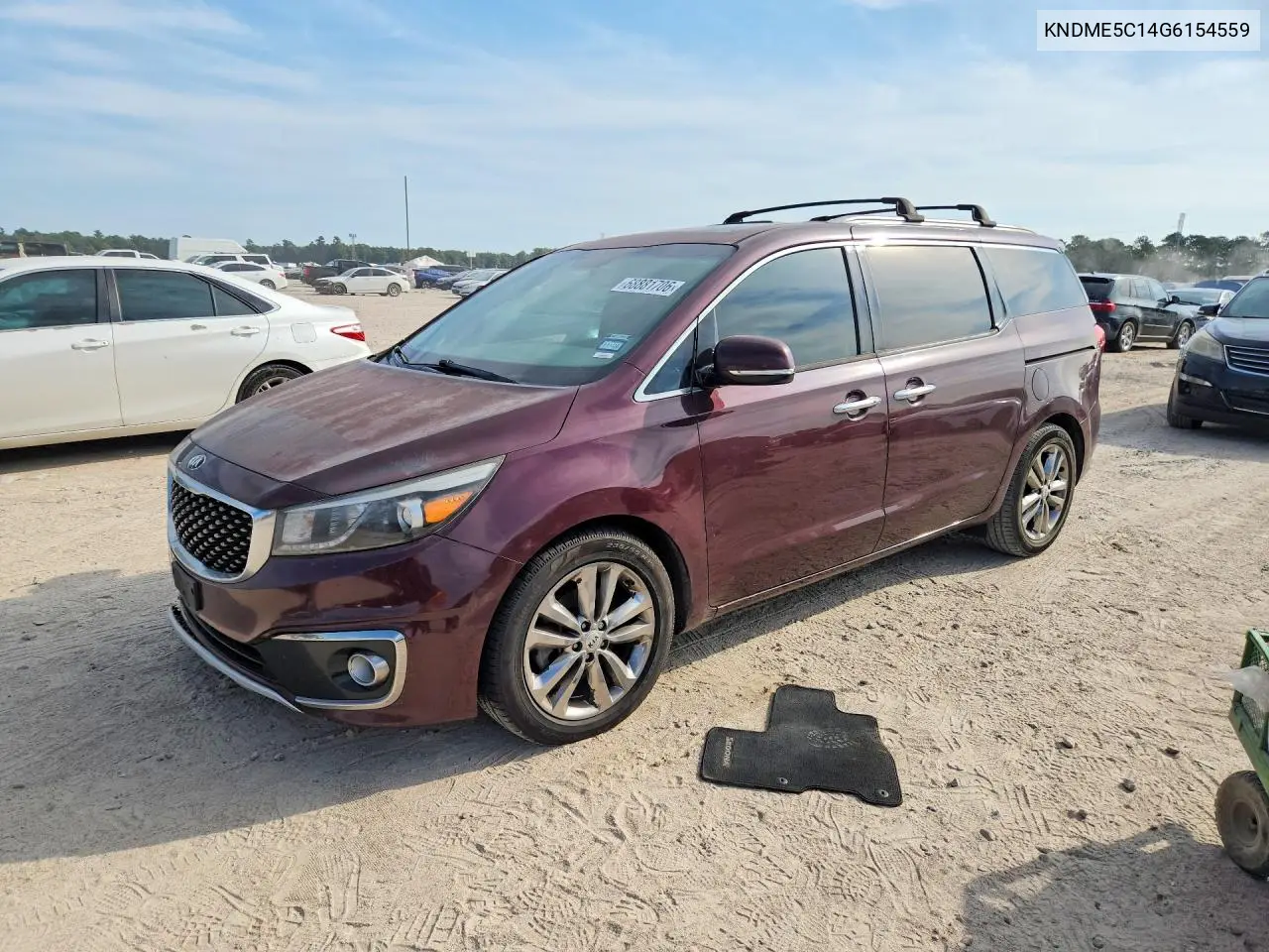 KIA SEDONA 2016, VIN KNDME5C14G6154559