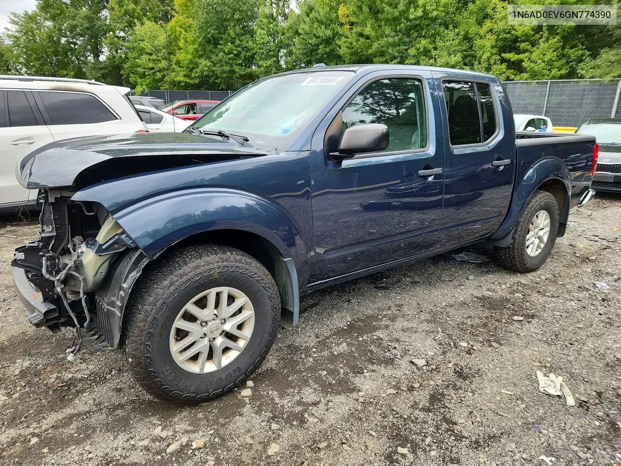 NISSAN NAVARA (FRONTIER) 2016, VIN 1N6AD0EV6GN774390