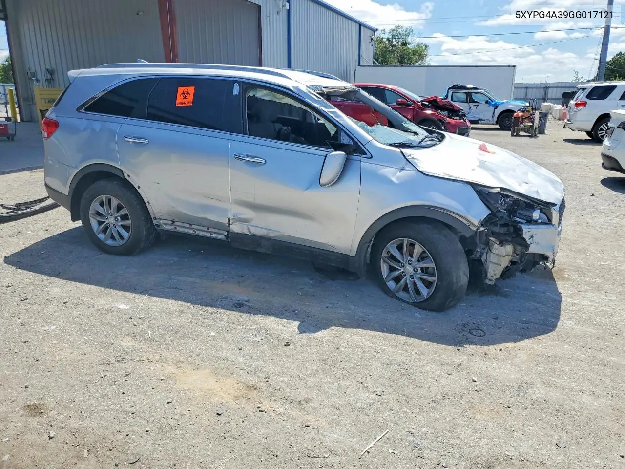 2016 KIA SORENTO VIN 5XYPG4A39GG017121 — фото 4
