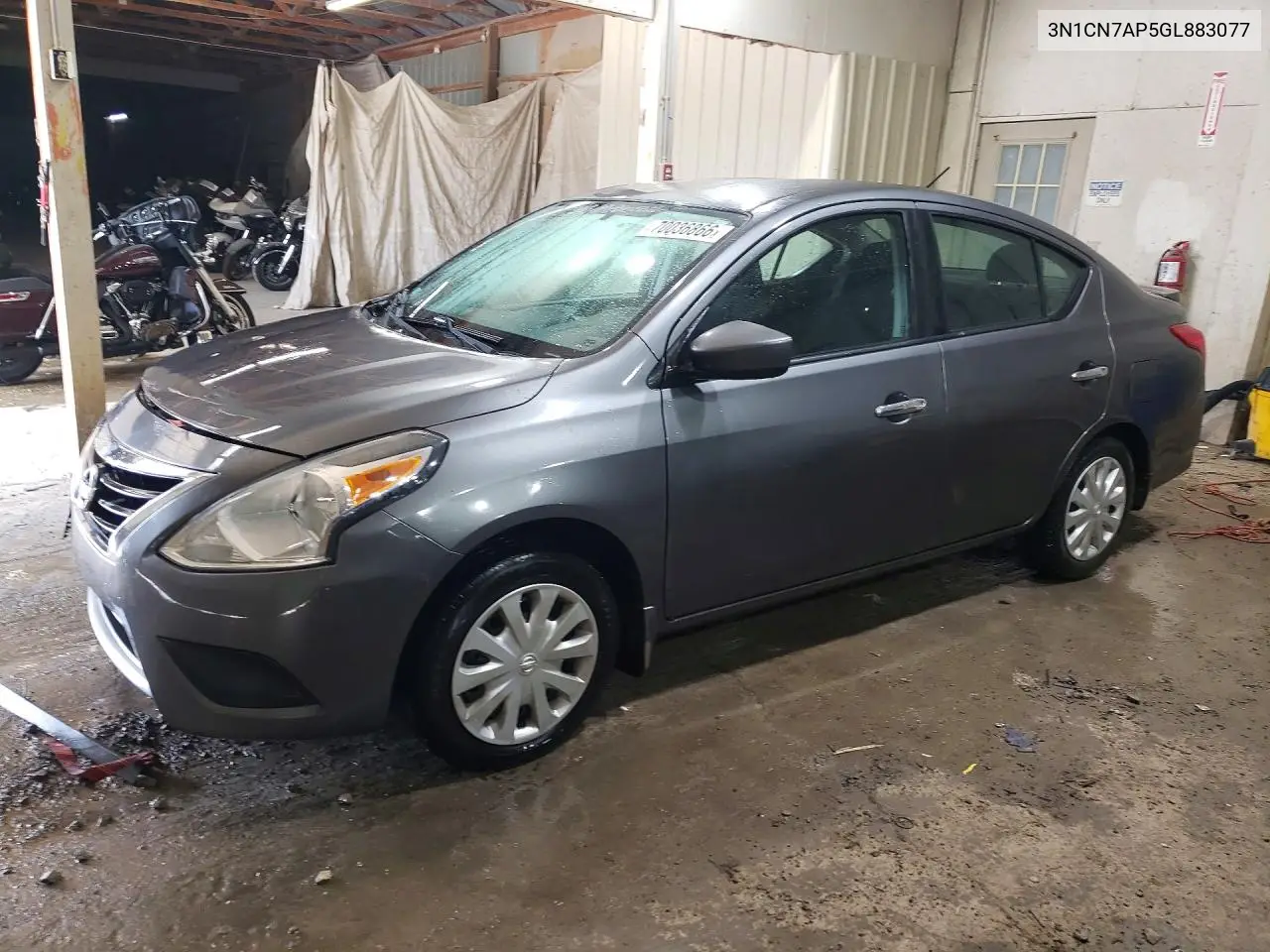 NISSAN VERSA 2016, VIN 3N1CN7AP5GL883077