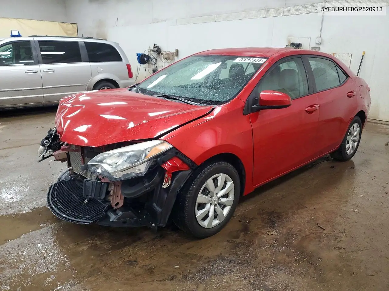 TOYOTA COROLLA 2016, VIN 5YFBURHE0GP520913