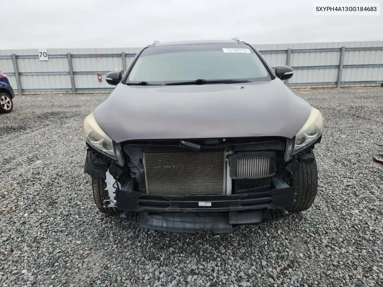 2016 KIA SORENTO VIN 5XYPH4A13GG184683 — фото 5