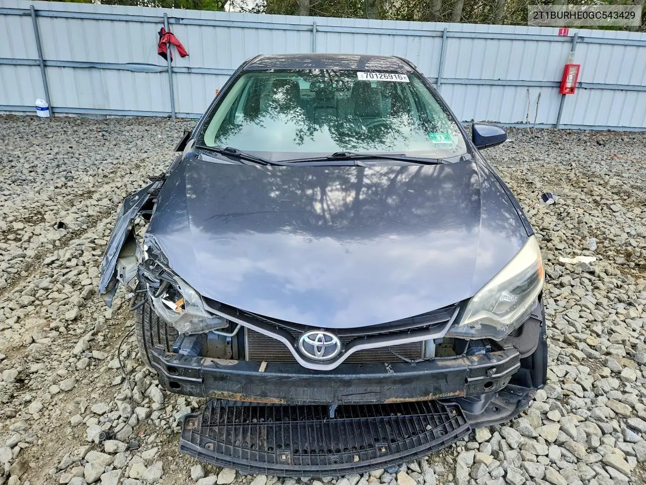 2016 TOYOTA COROLLA VIN 2T1BURHE0GC543429 — фото 5