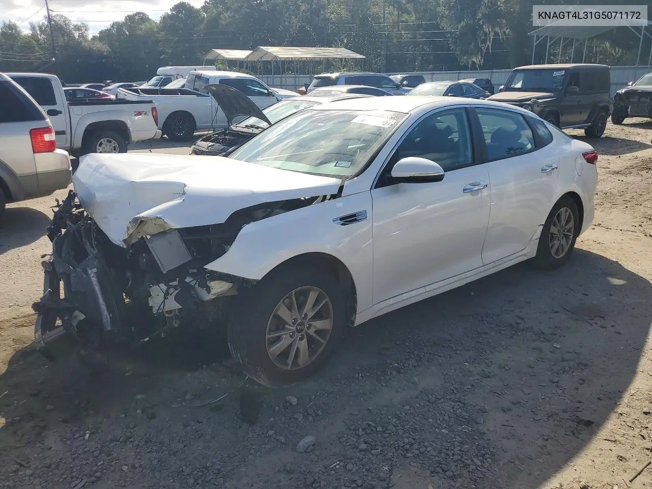KIA OPTIMA 2016, VIN KNAGT4L31G5071172