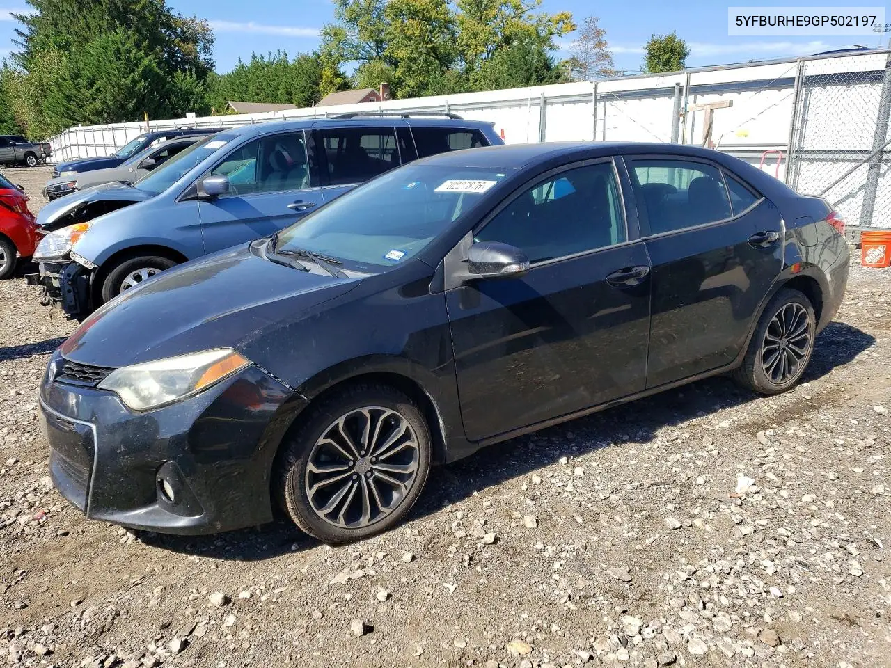 TOYOTA COROLLA 2016, VIN 5YFBURHE9GP502197