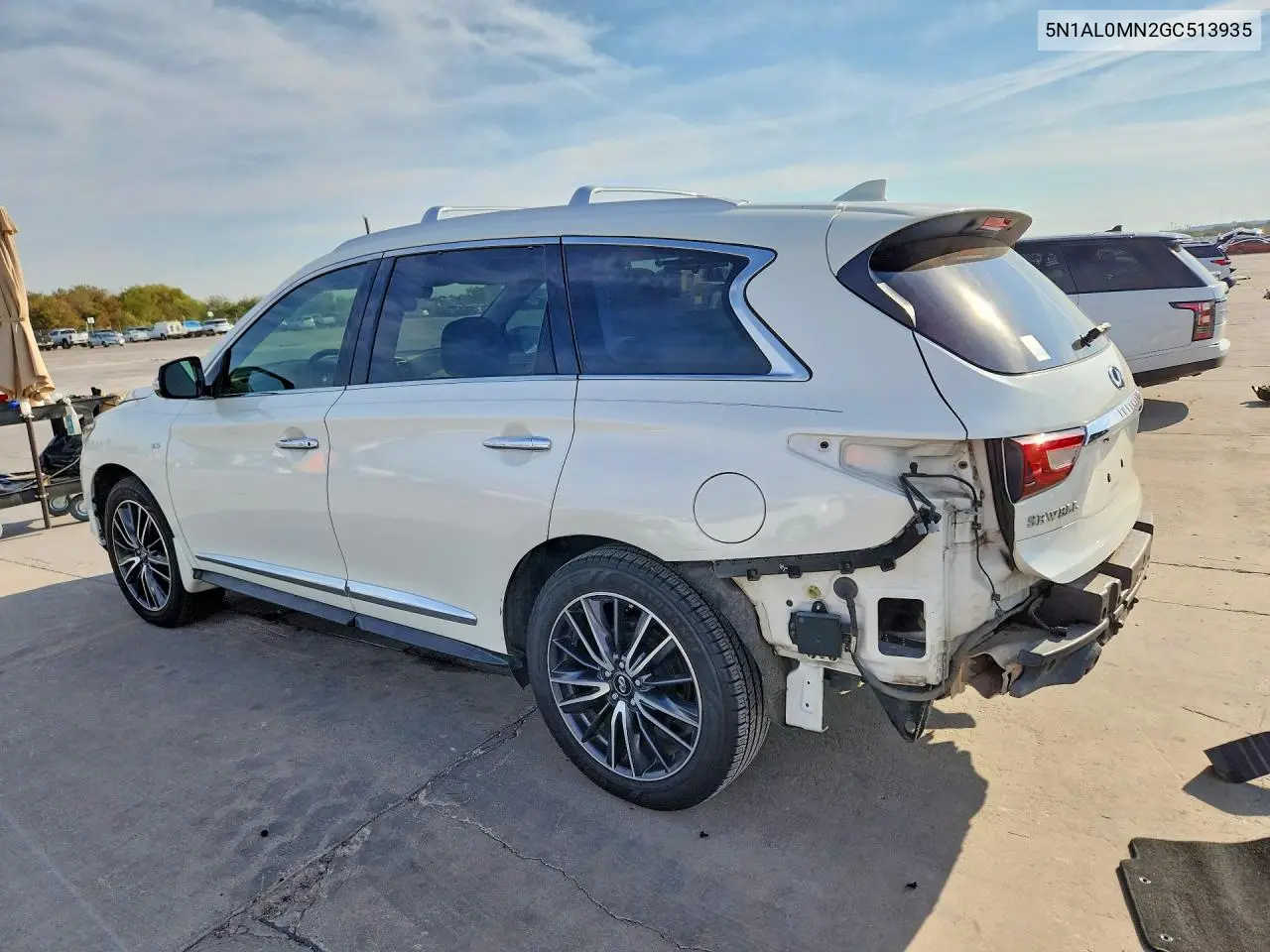 2016 INFINITI QX60 VIN 5N1AL0MN2GC513935 — фото 2