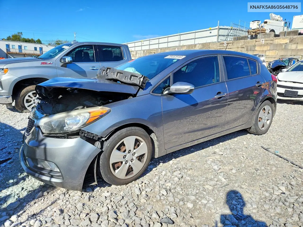 KIA FORTE 2016, VIN KNAFK5A86G5648796