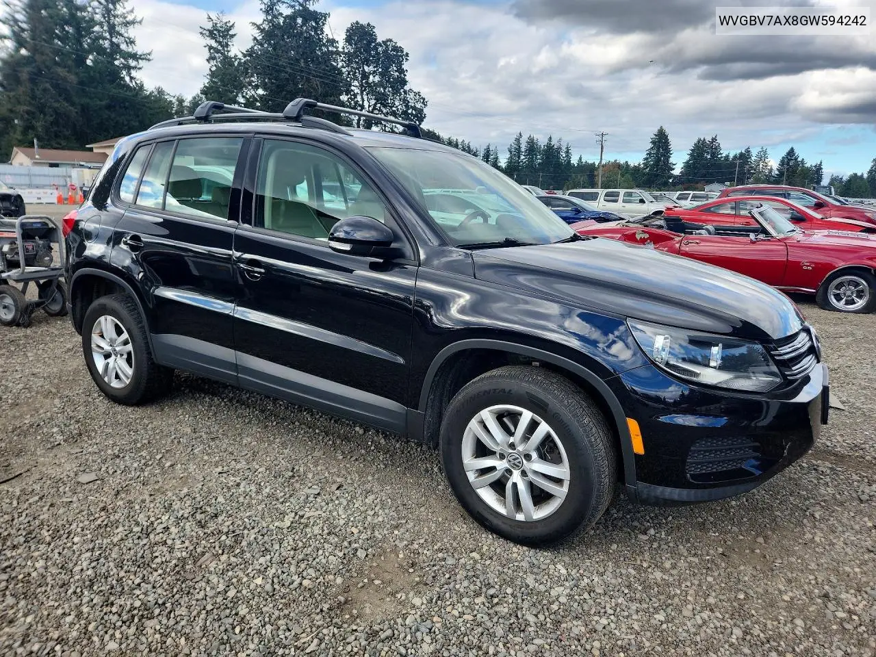 VOLKSWAGEN TIGUAN 2016, VIN WVGBV7AX8GW594242