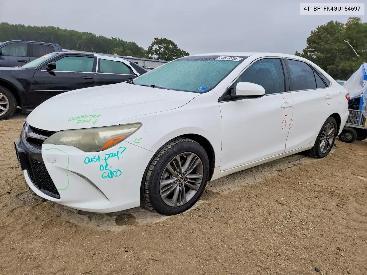 TOYOTA CAMRY 2016, VIN 4T1BF1FK4GU154697