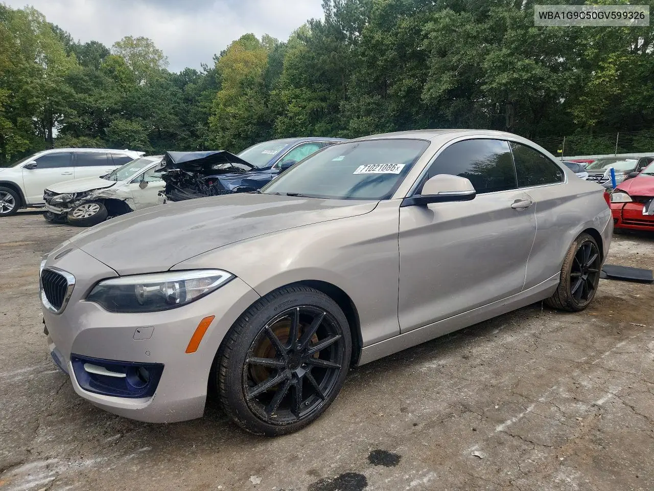 BMW 2ER 2016, VIN WBA1G9C50GV599326