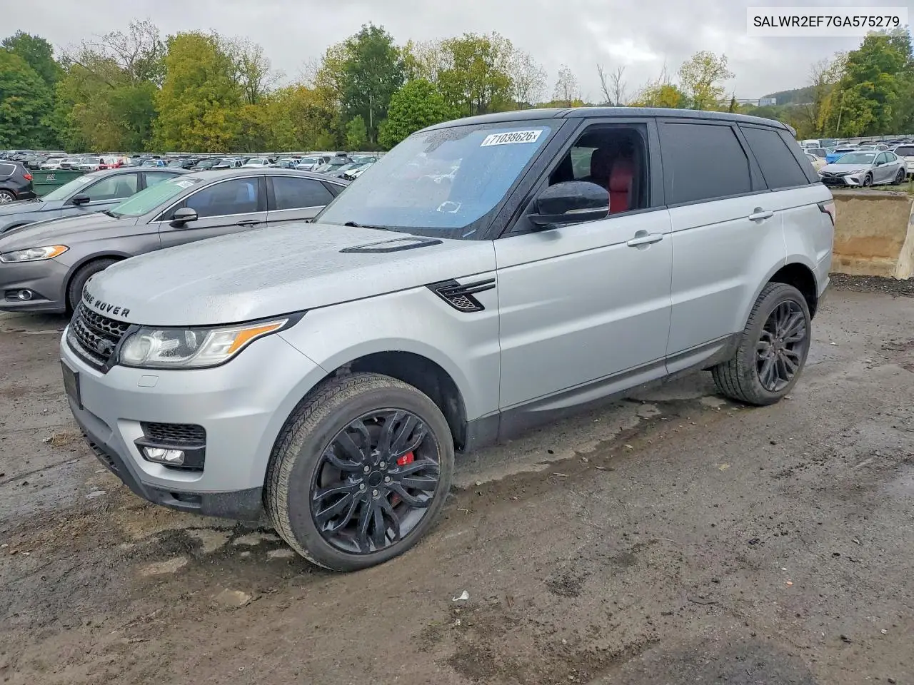 LAND ROVER RANGE ROVER SPORT 2016, VIN SALWR2EF7GA575279