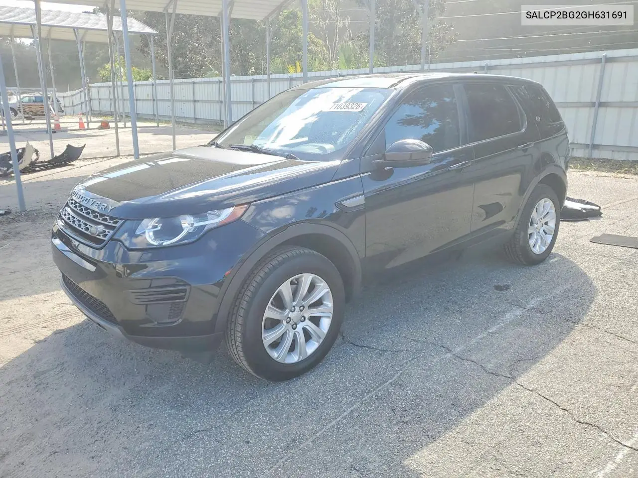 LAND ROVER DISCOVERY SPORT 2016, VIN SALCP2BG2GH631691