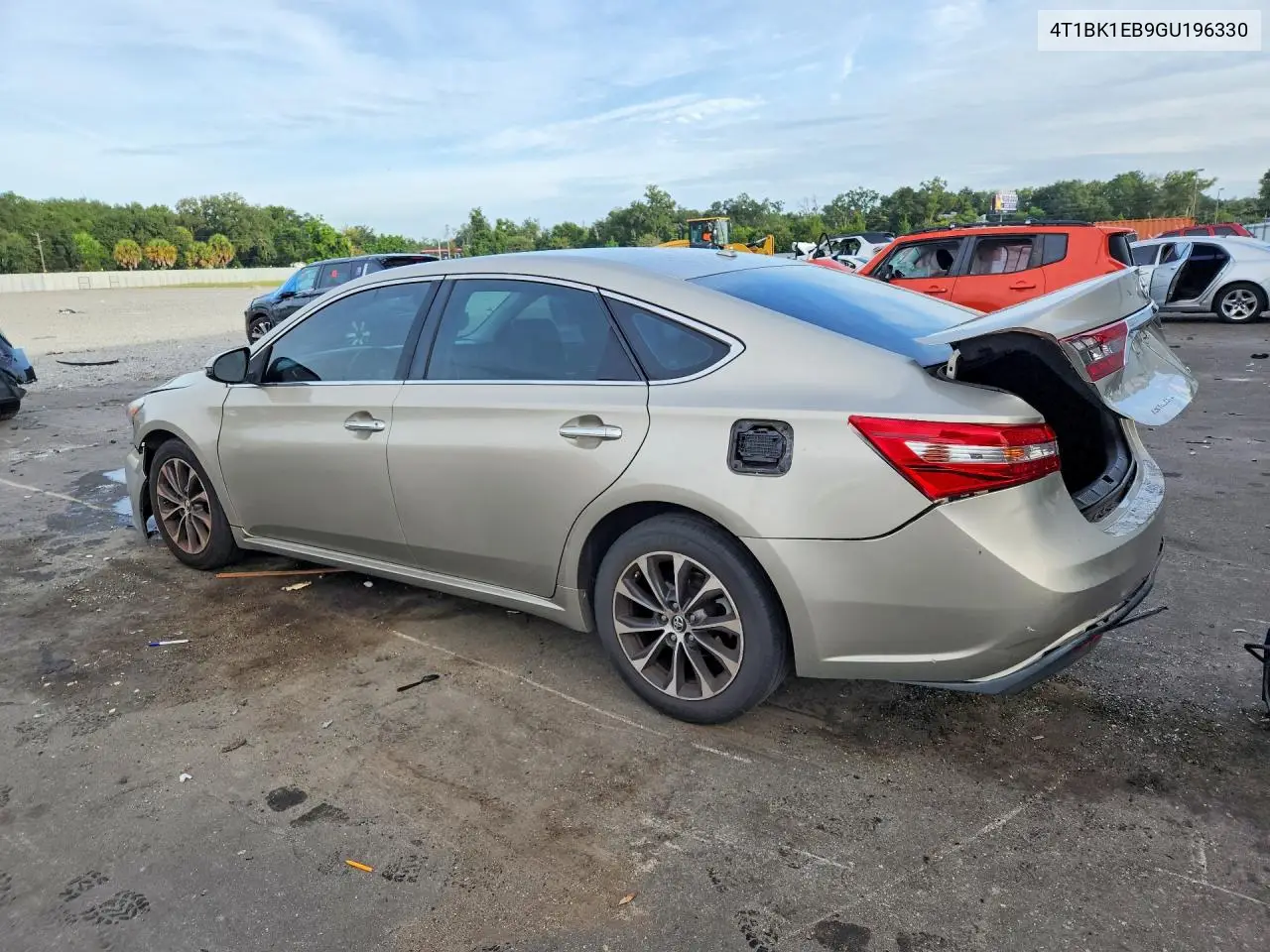 2016 TOYOTA AVALON VIN 4T1BK1EB9GU196330 — фото 2