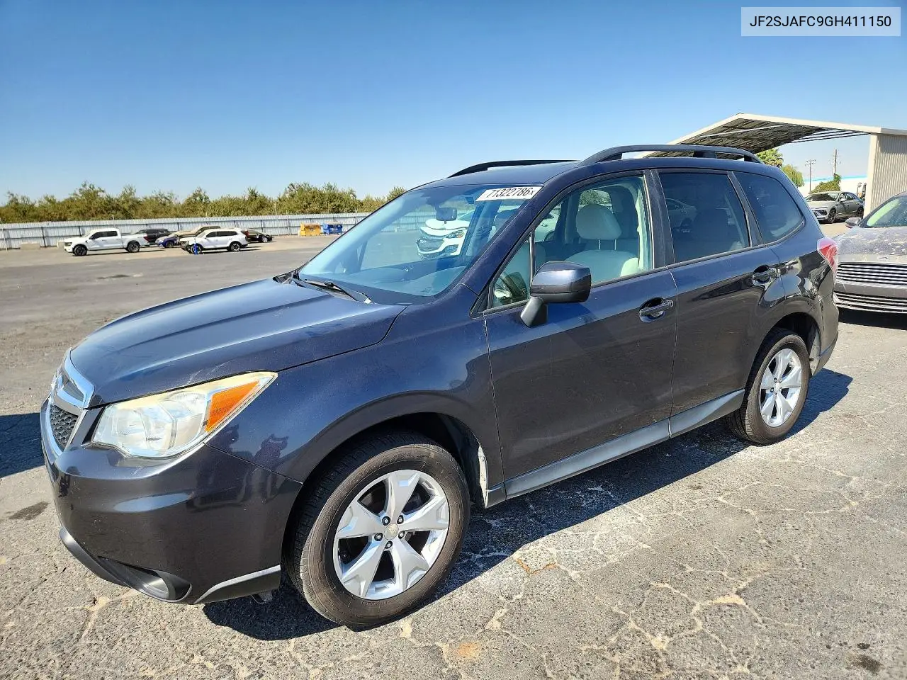 SUBARU FORESTER 2016, VIN JF2SJAFC9GH411150