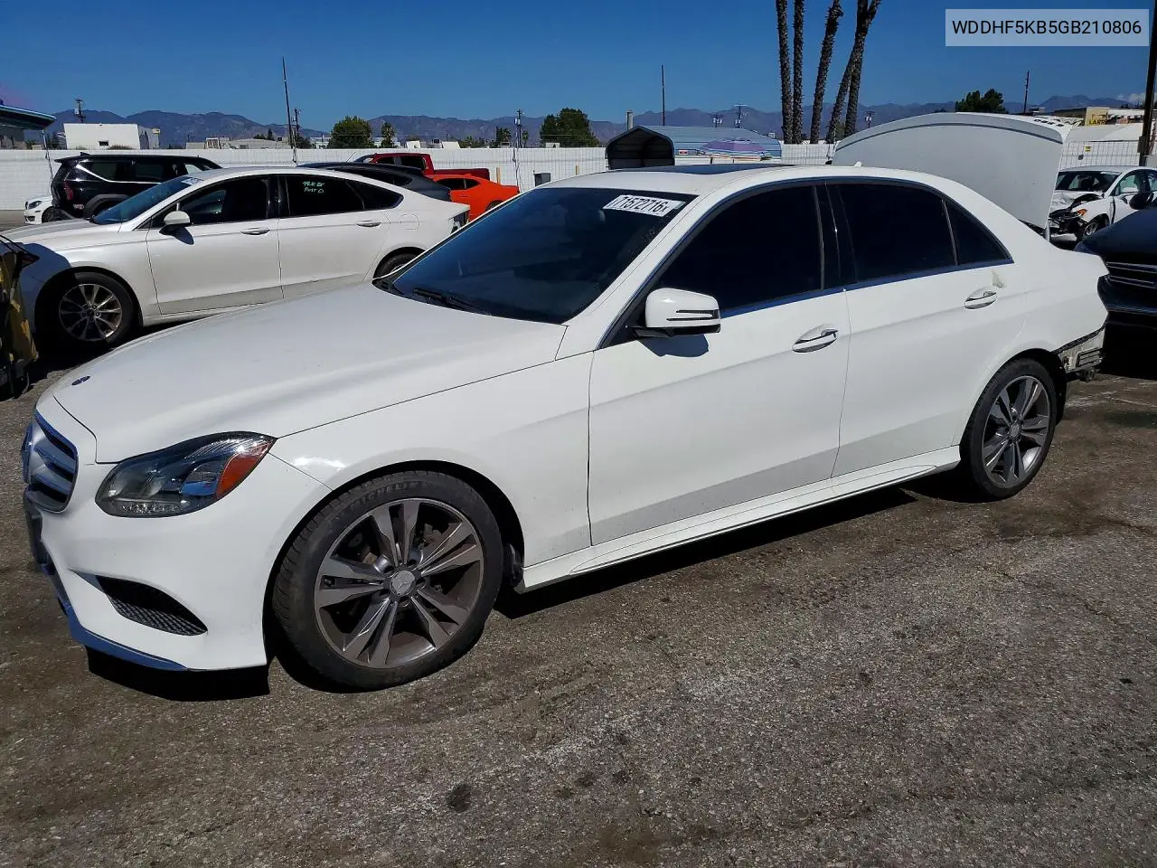 MERCEDES E-KLASSE 2016, VIN WDDHF5KB5GB210806