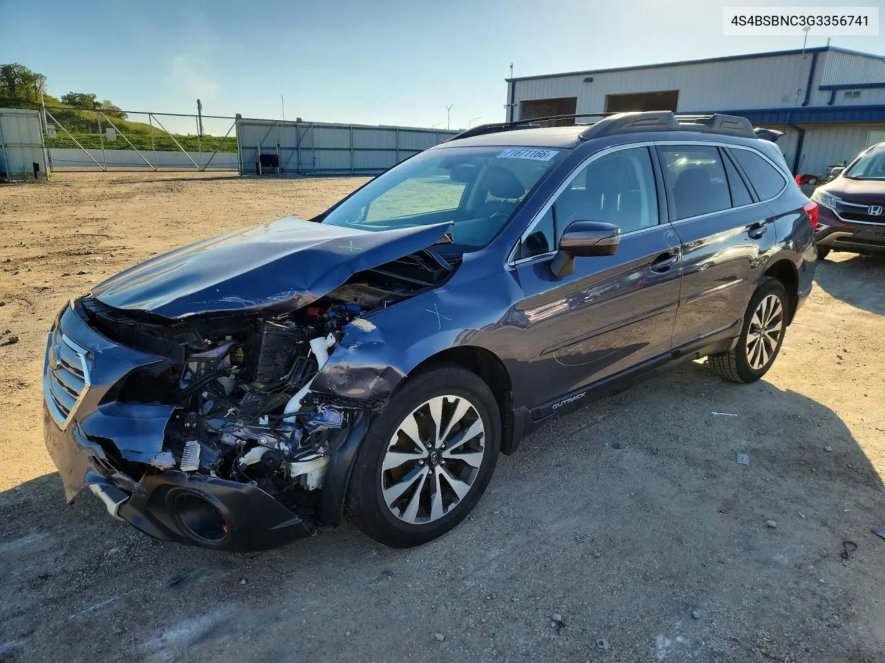 SUBARU OUTBACK 2016, VIN 4S4BSBNC3G3356741