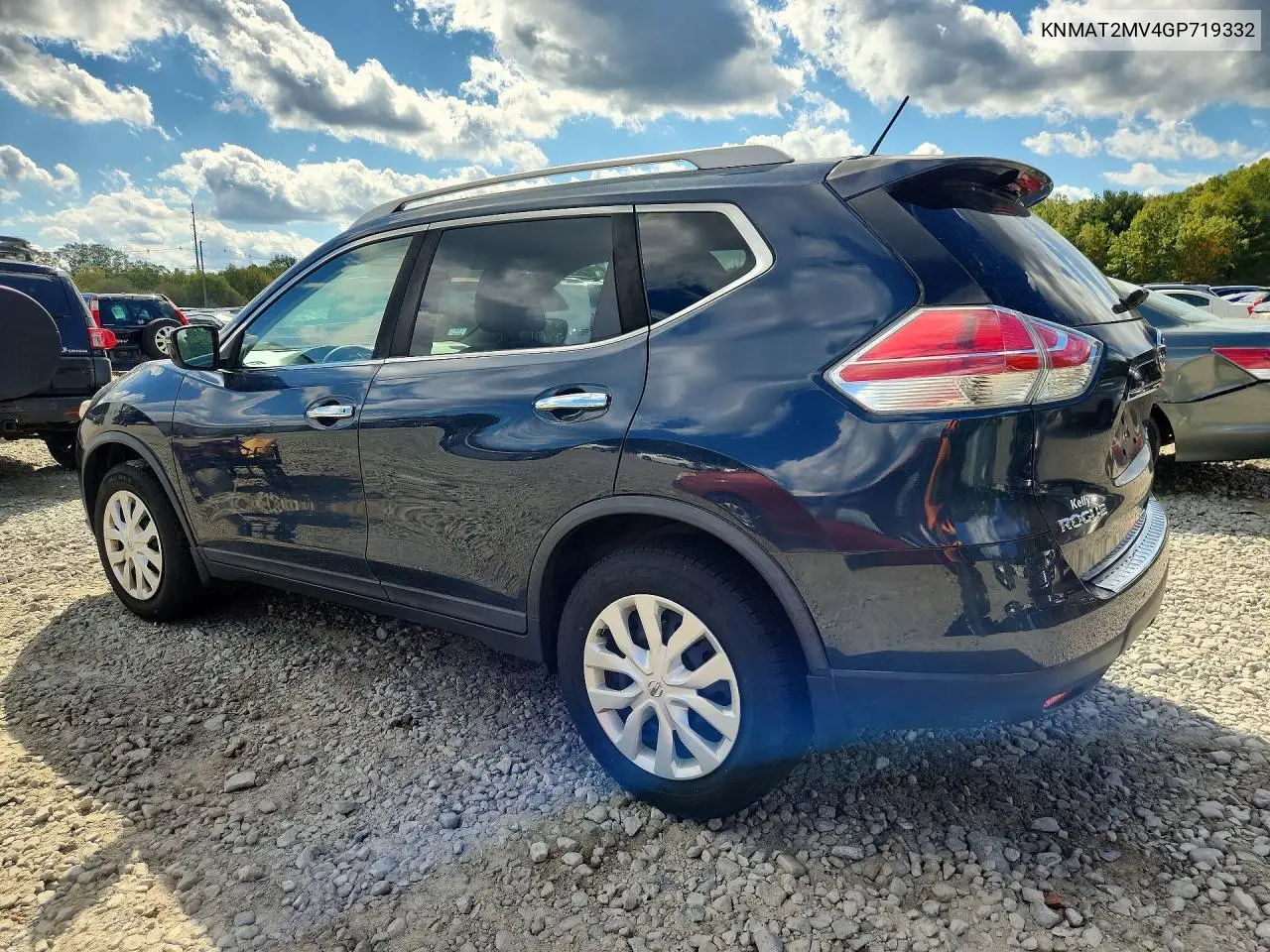 2016 NISSAN ROGUE VIN KNMAT2MV4GP719332 — фото 2