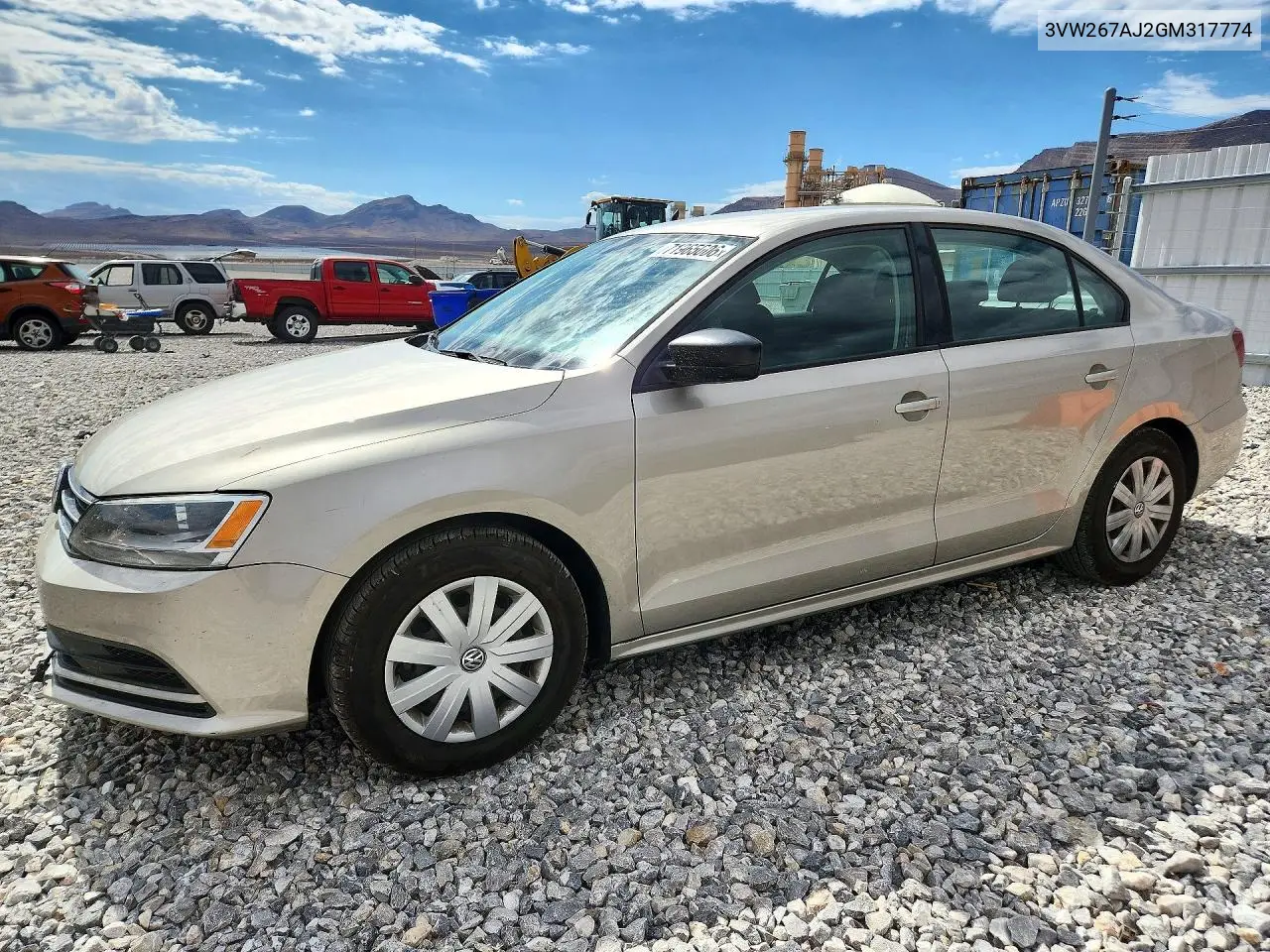 VOLKSWAGEN JETTA 2016, VIN 3VW267AJ2GM317774