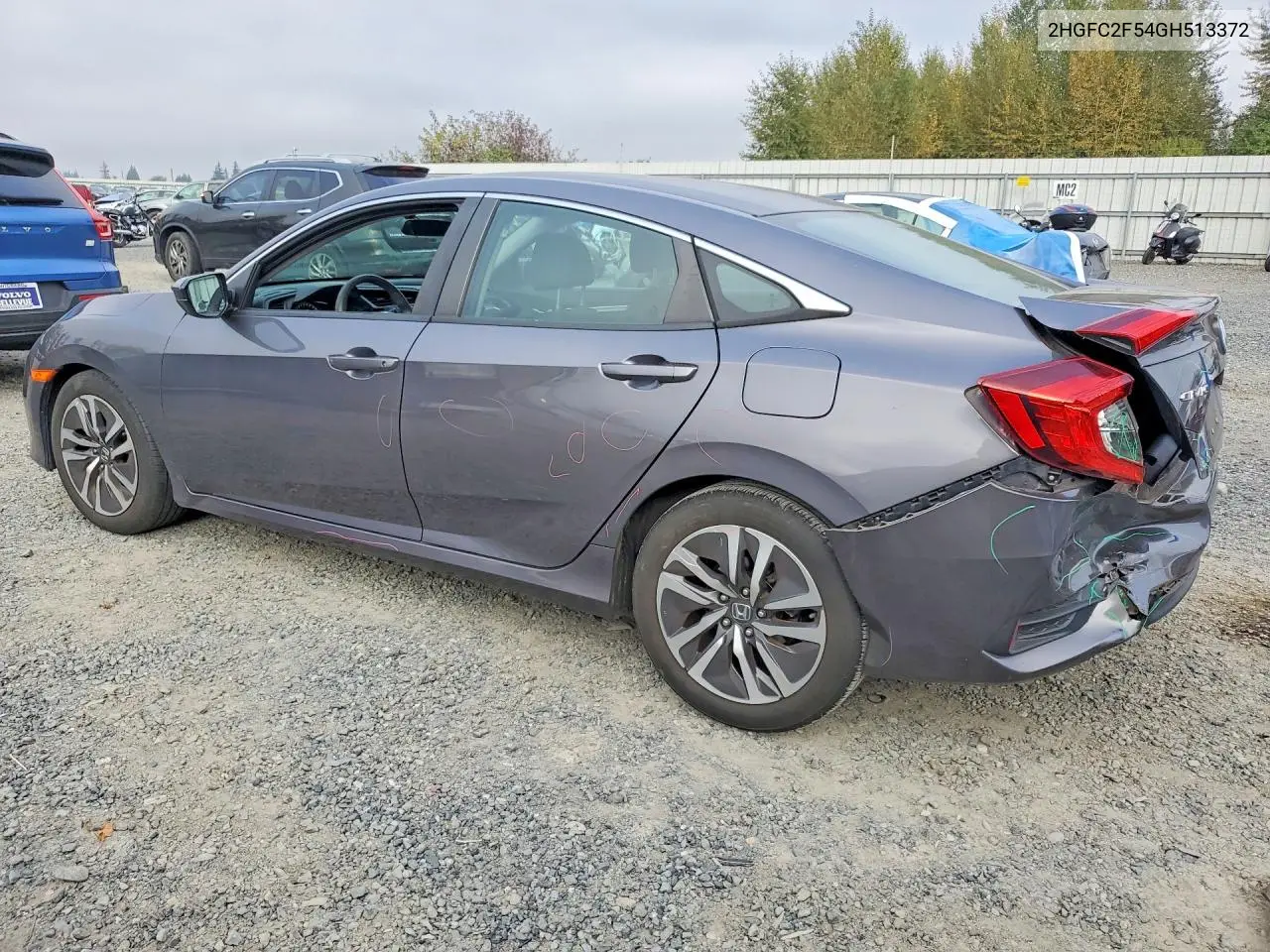 HONDA CIVIC 2016, VIN 2HGFC2F54GH513372