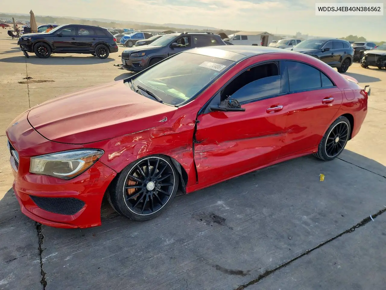 MERCEDES CLA-KLASSE 2016, VIN WDDSJ4EB4GN386562