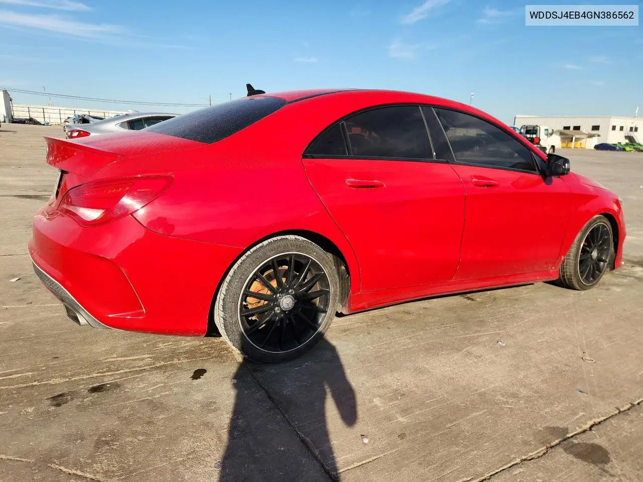 2016 MERCEDES CLA-KLASSE VIN WDDSJ4EB4GN386562 — фото 3