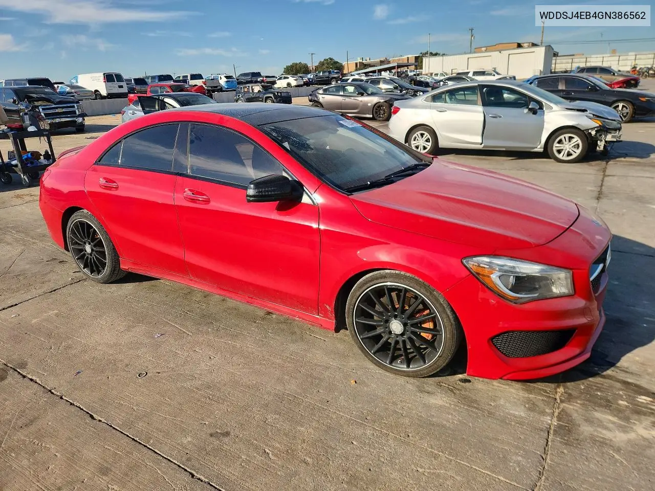 2016 MERCEDES CLA-KLASSE VIN WDDSJ4EB4GN386562 — фото 4