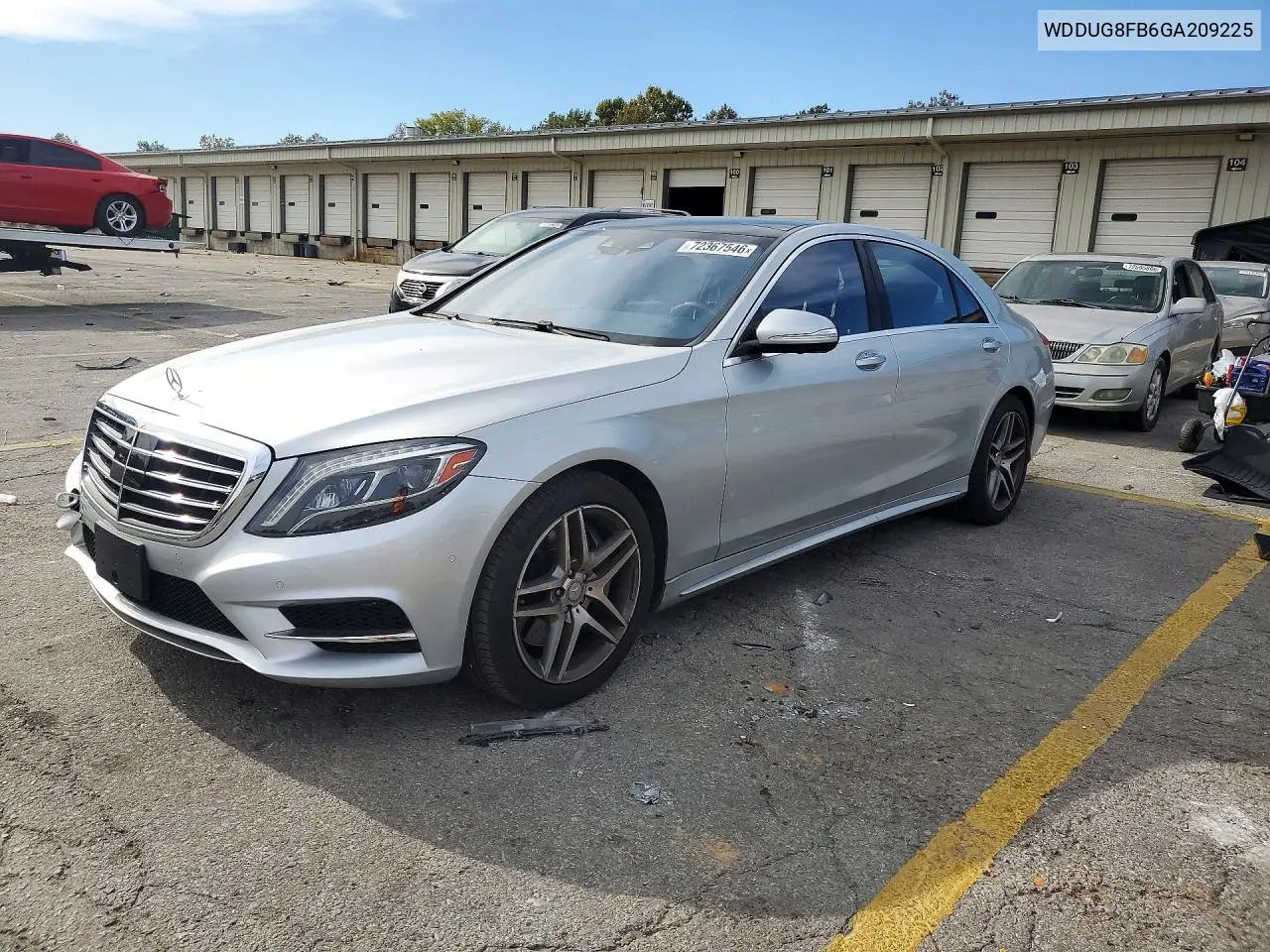 MERCEDES S-KLASSE 2016, VIN WDDUG8FB6GA209225