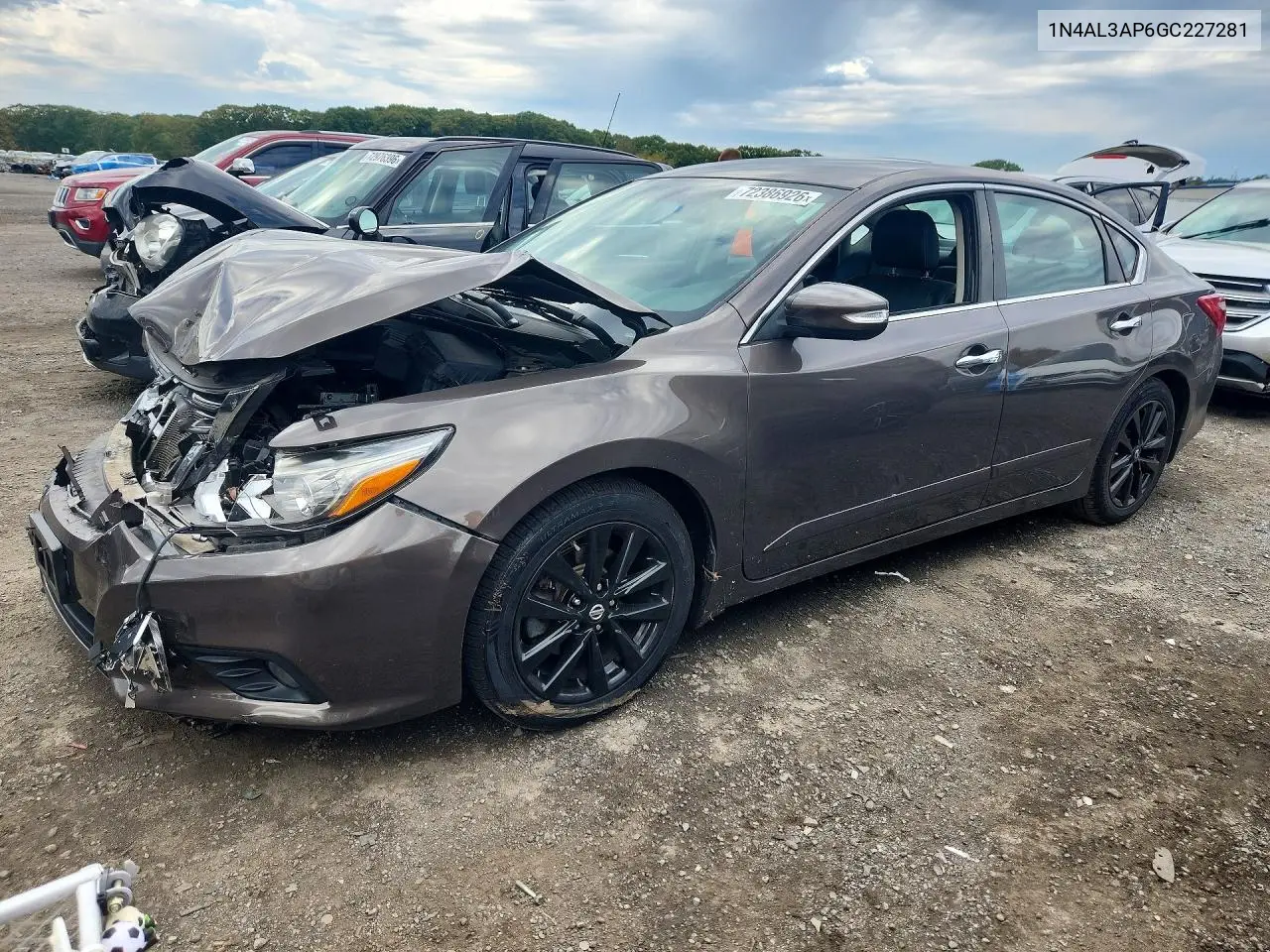 NISSAN ALTIMA 2016, VIN 1N4AL3AP6GC227281