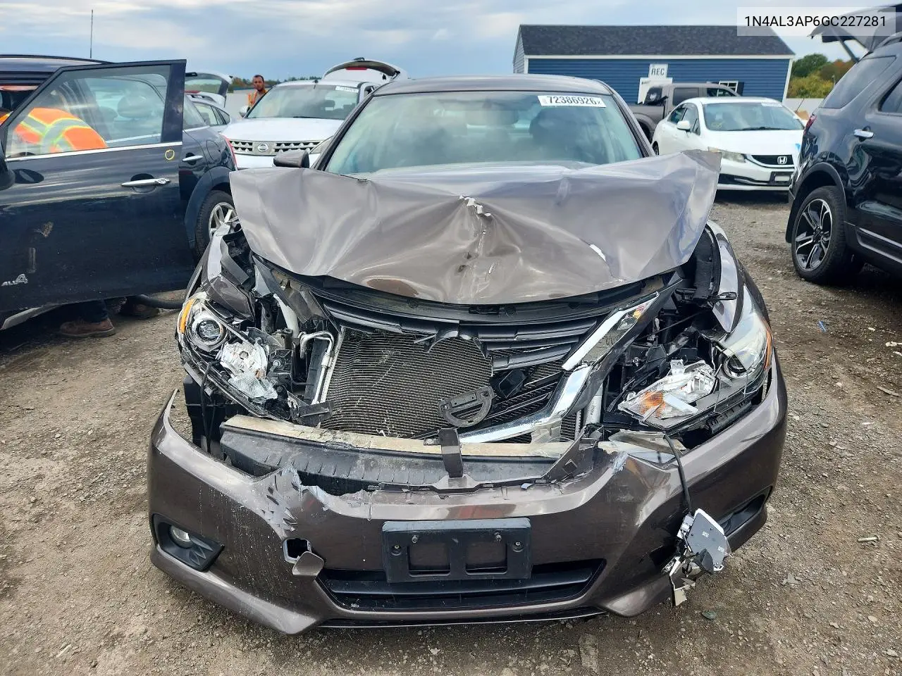 2016 NISSAN ALTIMA VIN 1N4AL3AP6GC227281 — фото 5