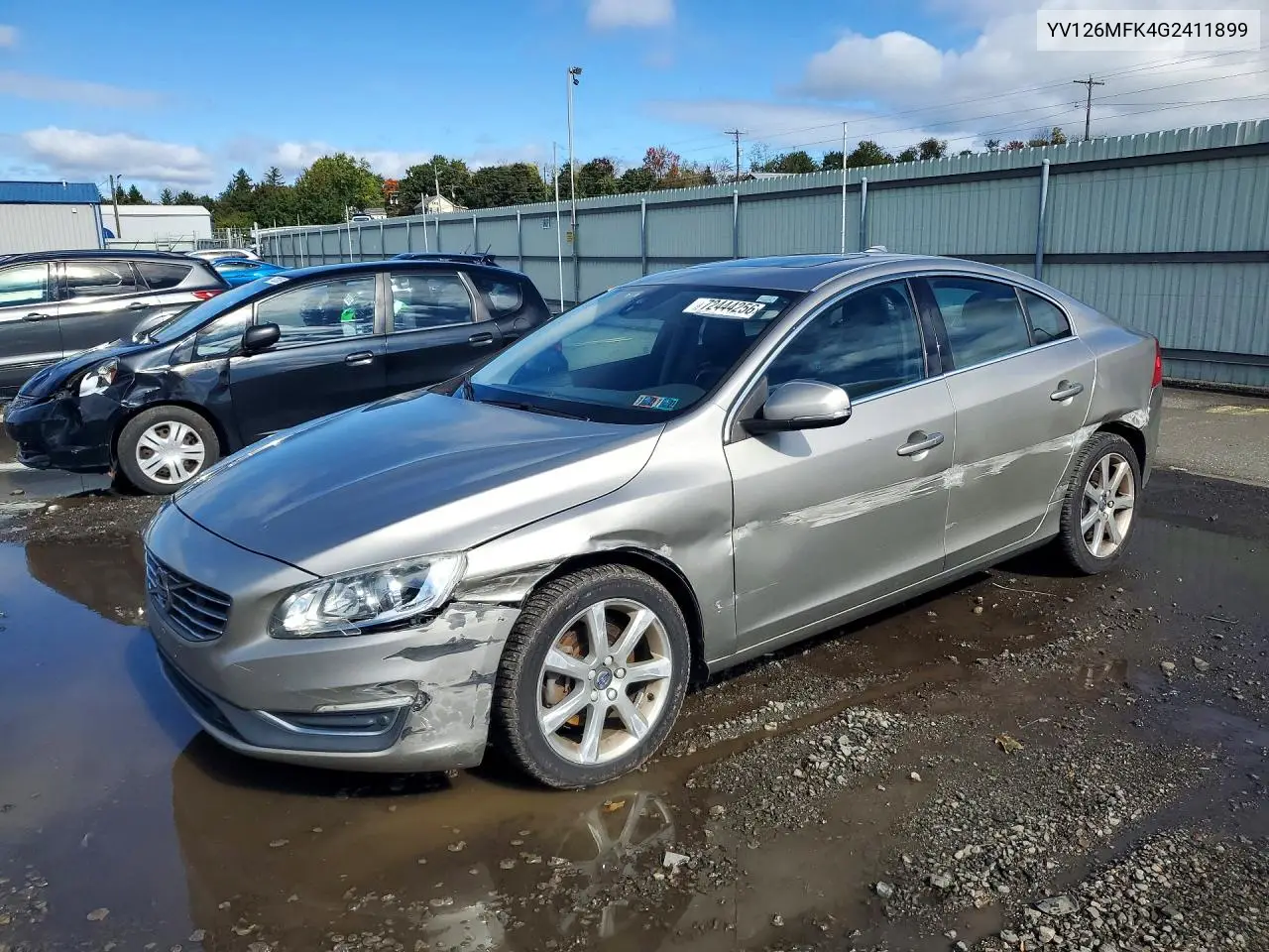 VOLVO S60 2016, VIN YV126MFK4G2411899