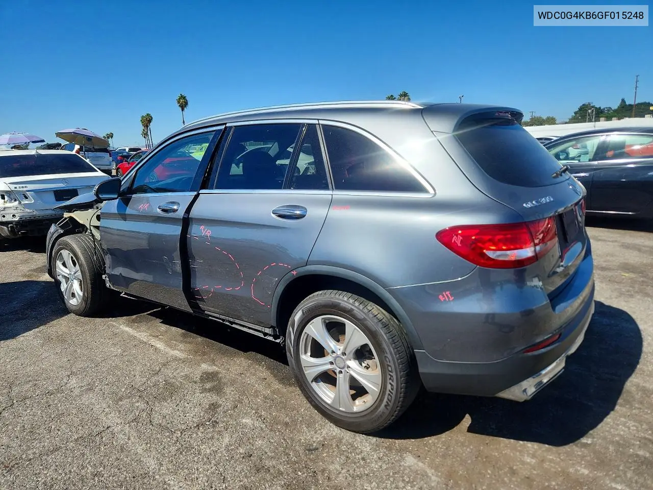 2016 MERCEDES GLC VIN WDC0G4KB6GF015248 — фото 2