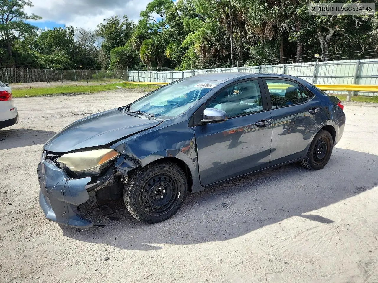 TOYOTA COROLLA 2016, VIN 2T1BURHE9GC534146