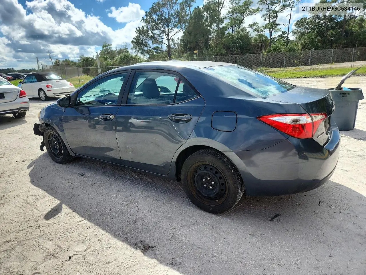 2016 TOYOTA COROLLA VIN 2T1BURHE9GC534146 — фото 2