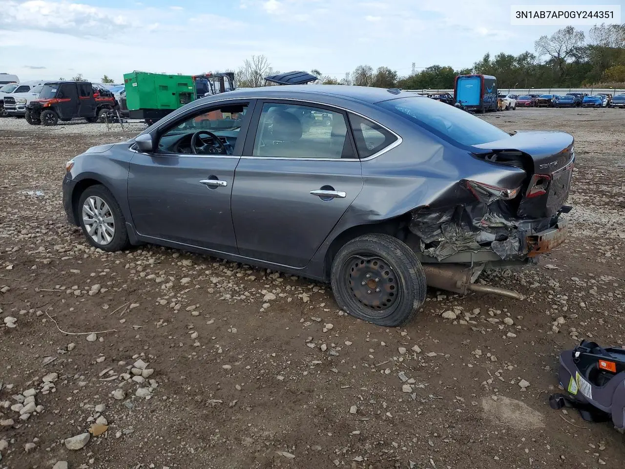 2016 NISSAN SENTRA VIN 3N1AB7AP0GY244351 — фото 2