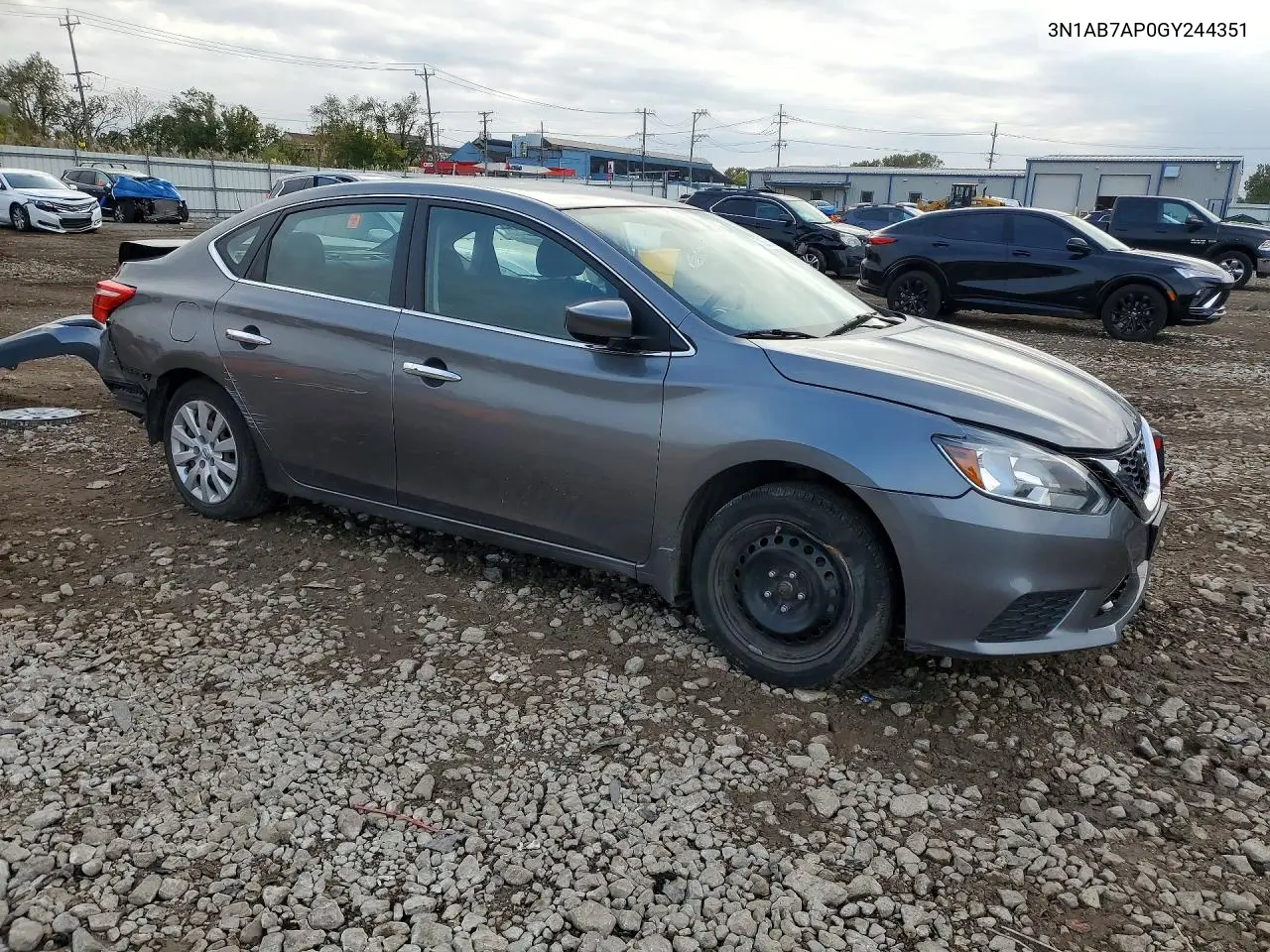2016 NISSAN SENTRA VIN 3N1AB7AP0GY244351 — фото 4