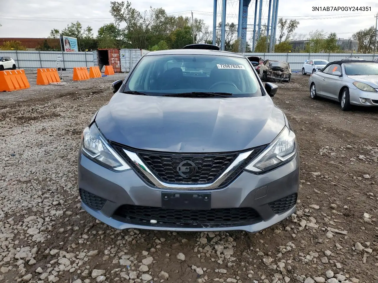 2016 NISSAN SENTRA VIN 3N1AB7AP0GY244351 — фото 5