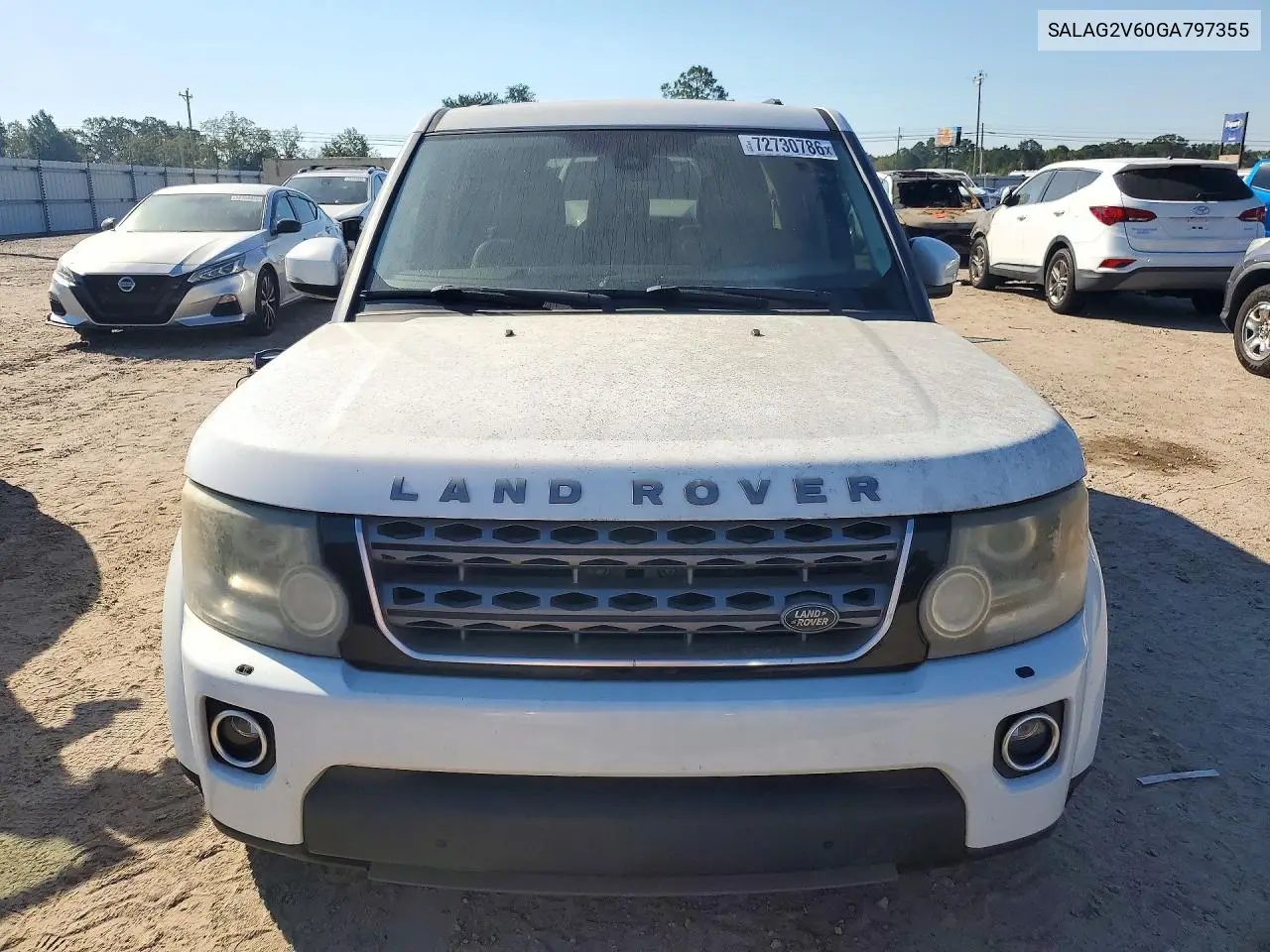 2016 LAND ROVER LR4 VIN SALAG2V60GA797355 — фото 5