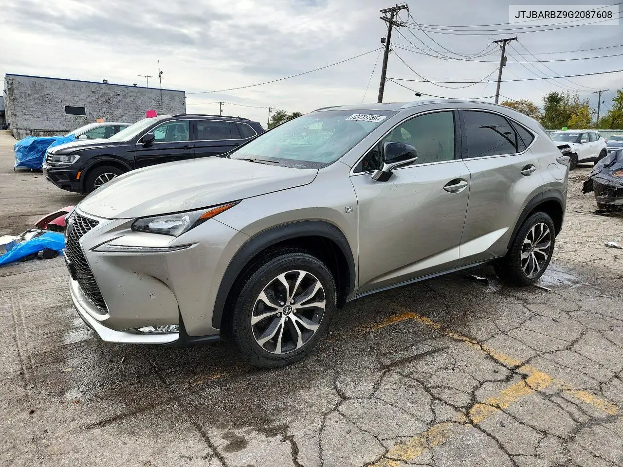 LEXUS NX 2016, VIN JTJBARBZ9G2087608