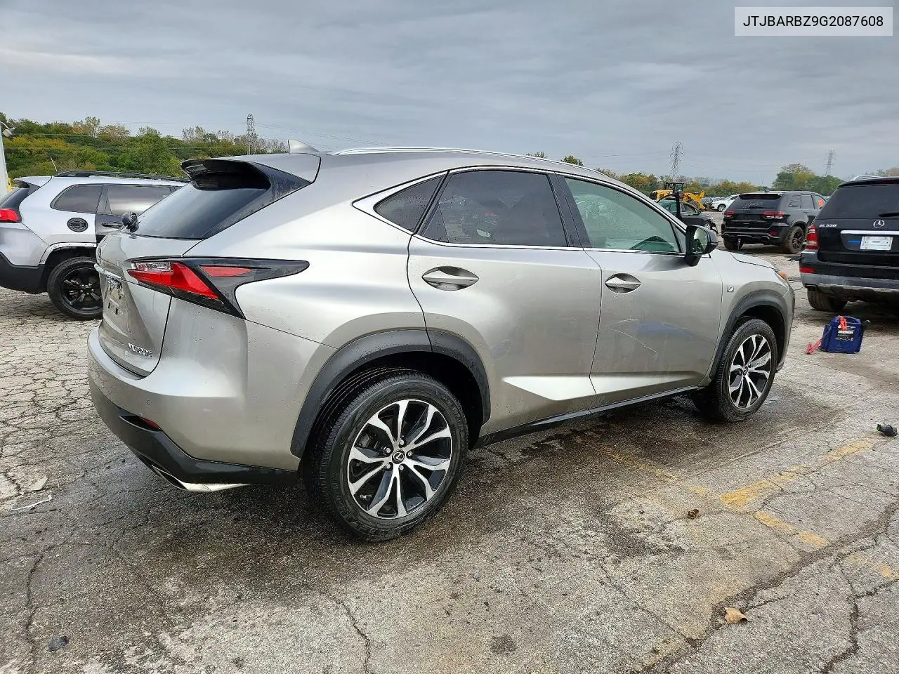2016 LEXUS NX VIN JTJBARBZ9G2087608 — фото 3