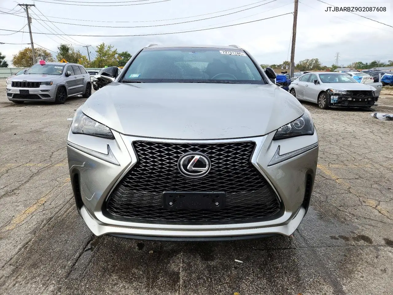 2016 LEXUS NX VIN JTJBARBZ9G2087608 — фото 5
