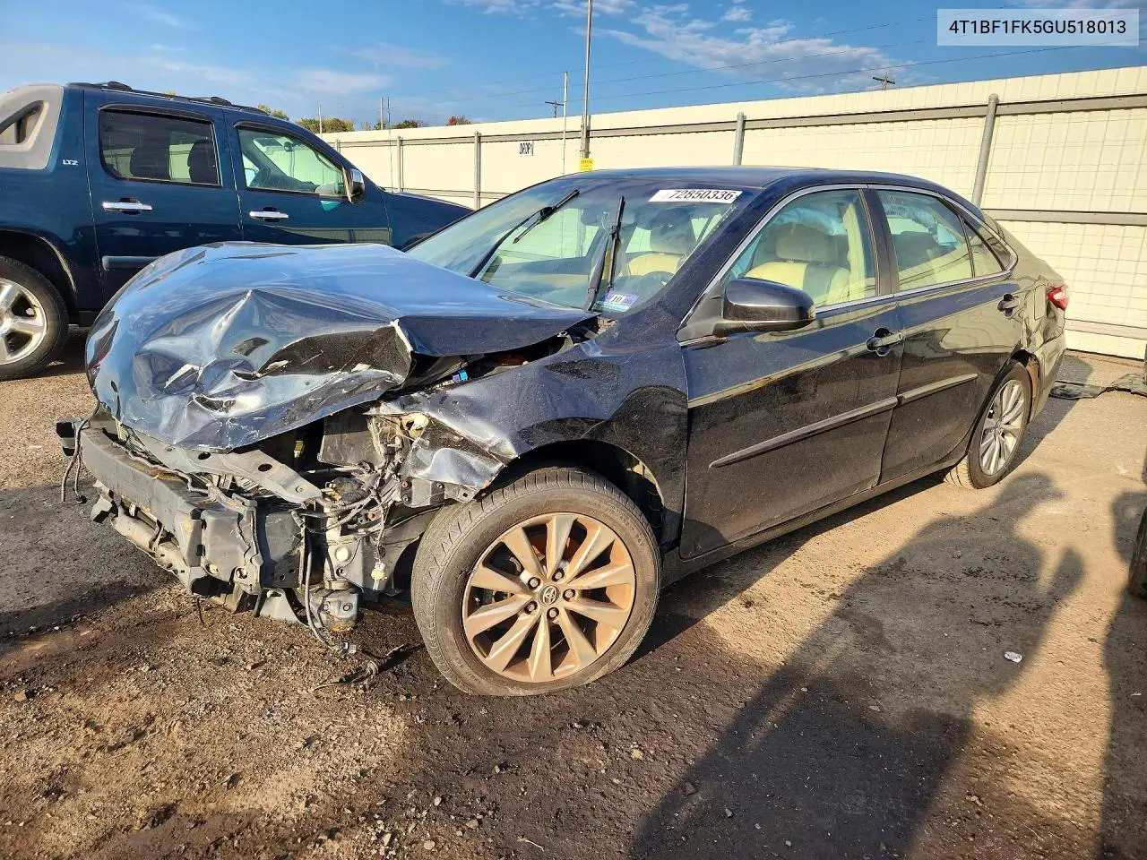 TOYOTA CAMRY 2016, VIN 4T1BF1FK5GU518013