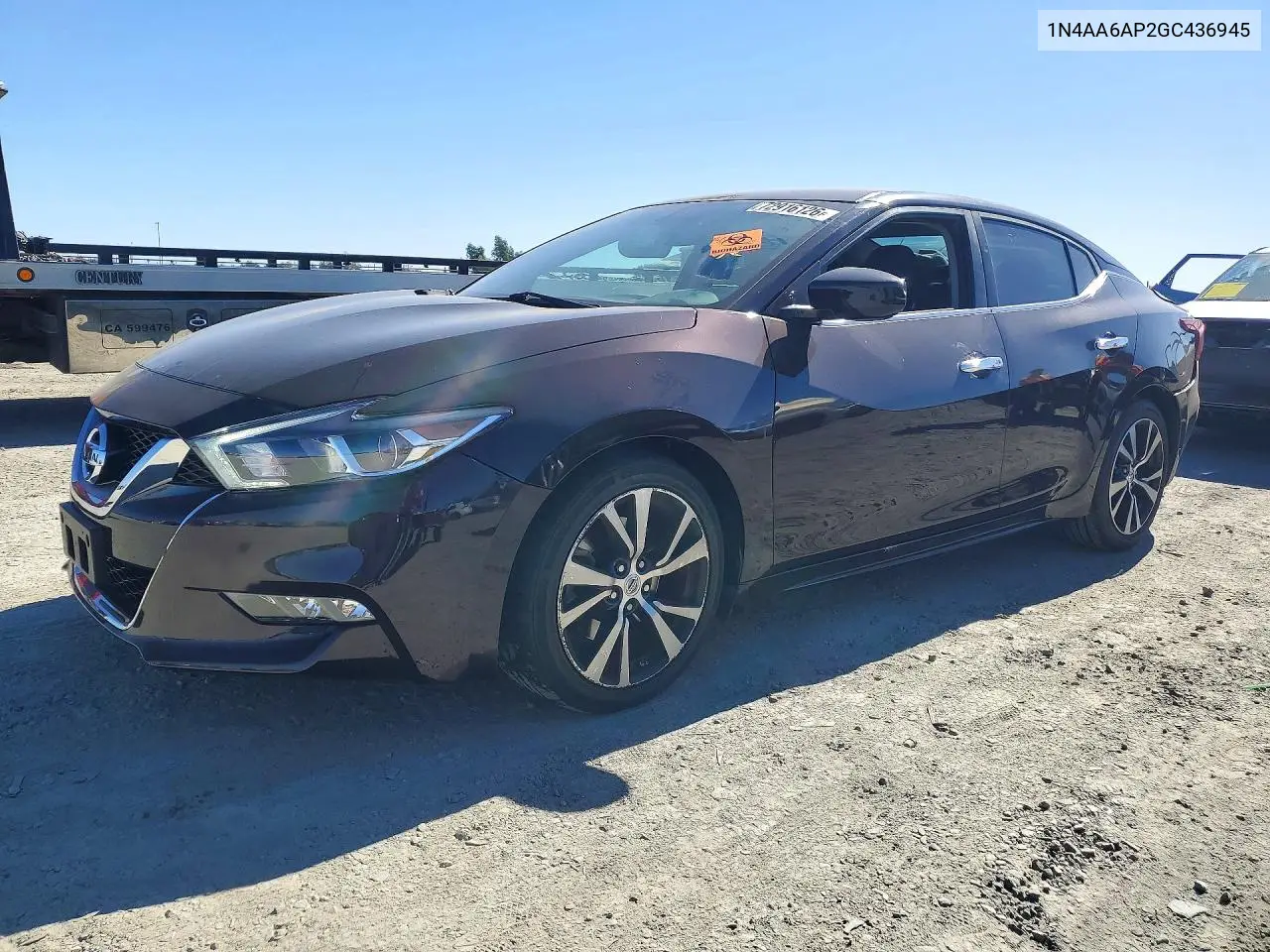 NISSAN MAXIMA 2016, VIN 1N4AA6AP2GC436945