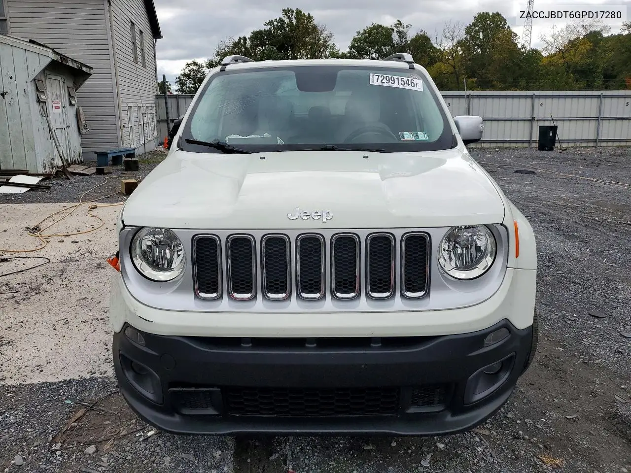 2016 JEEP RENEGADE VIN ZACCJBDT6GPD17280 — фото 5