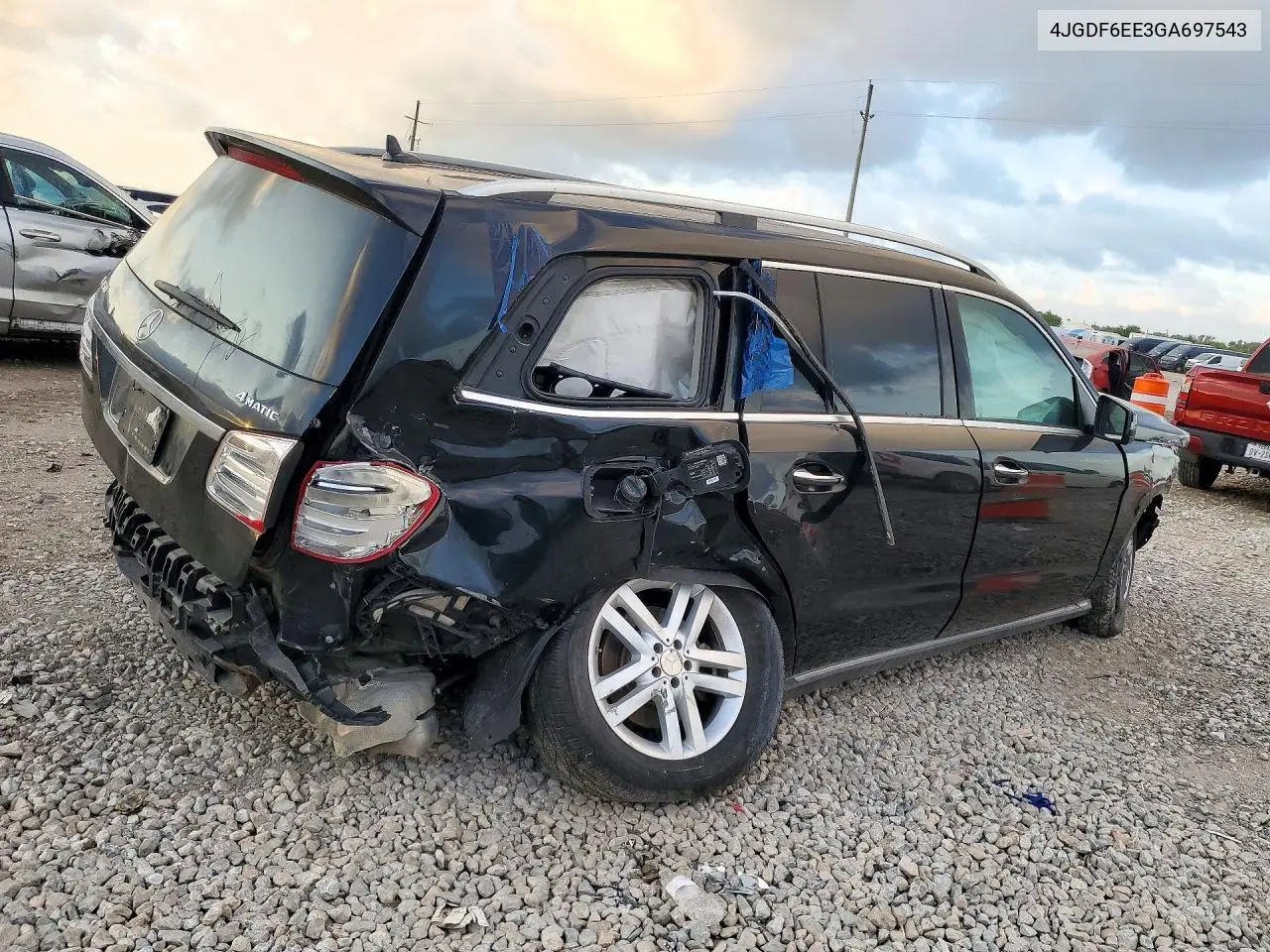 2016 MERCEDES GL-KLASSE VIN 4JGDF6EE3GA697543 — фото 3